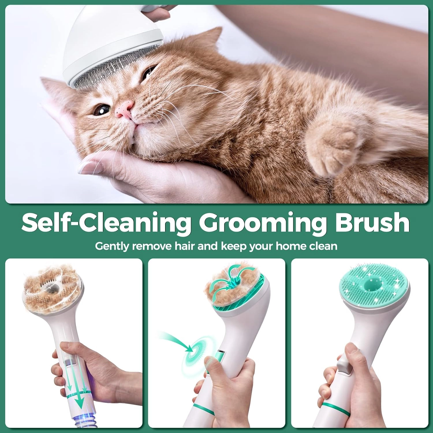 7-in-1 Dog Grooming Vacuum & Vacuum Suction, Low Noise , Professional Doggy Vacuum with 5 Proven Grooming Tools