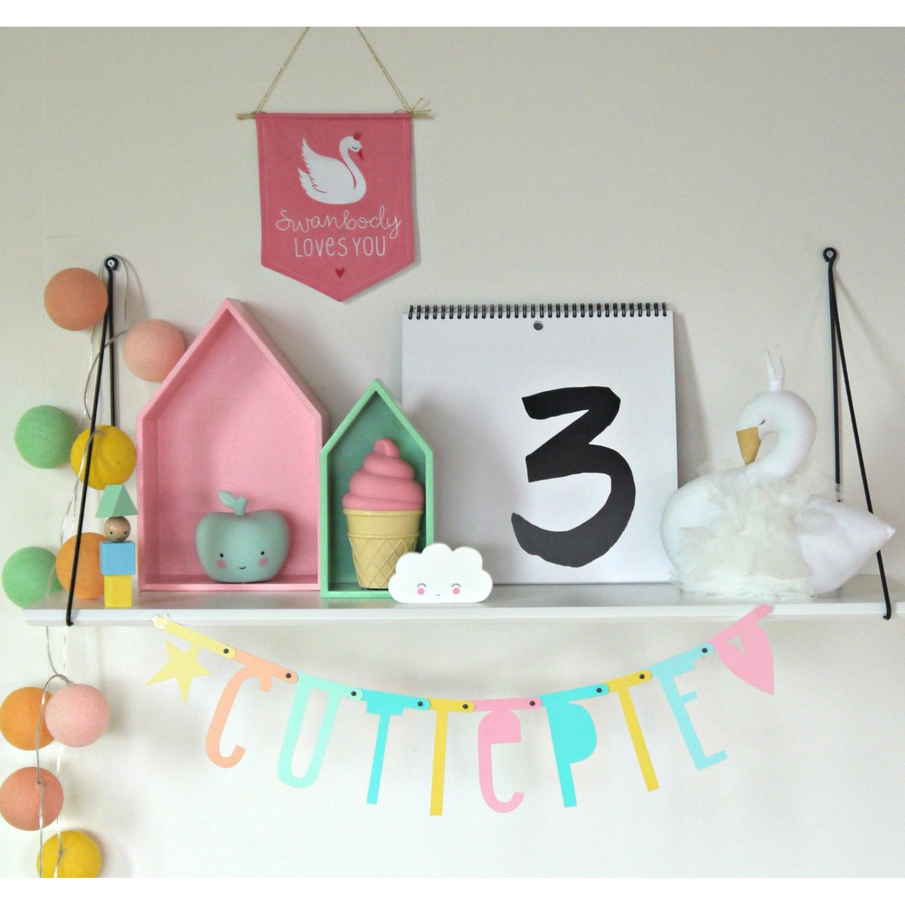 A Little Lovely Company Mini Apple Light Mint