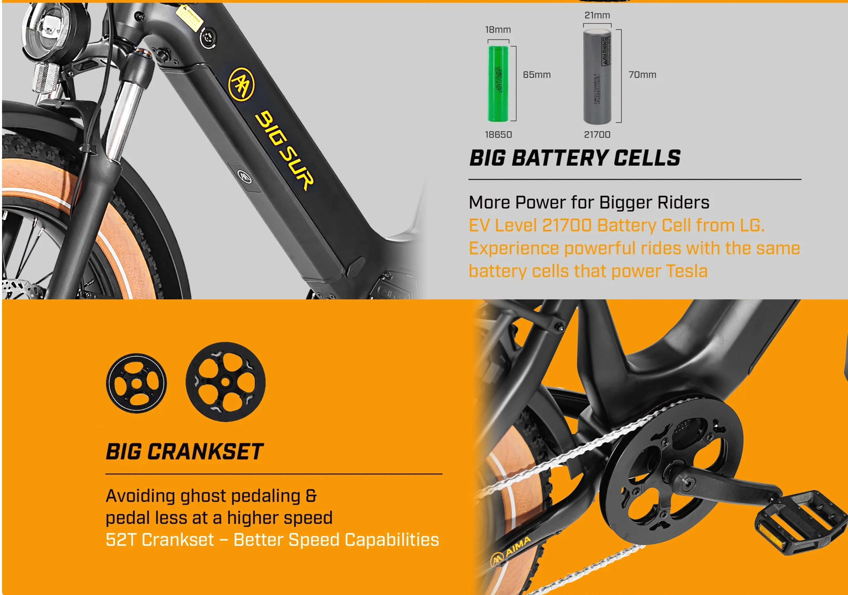 Aima Big Sur Sport 20" Electric Fat Tire Bike