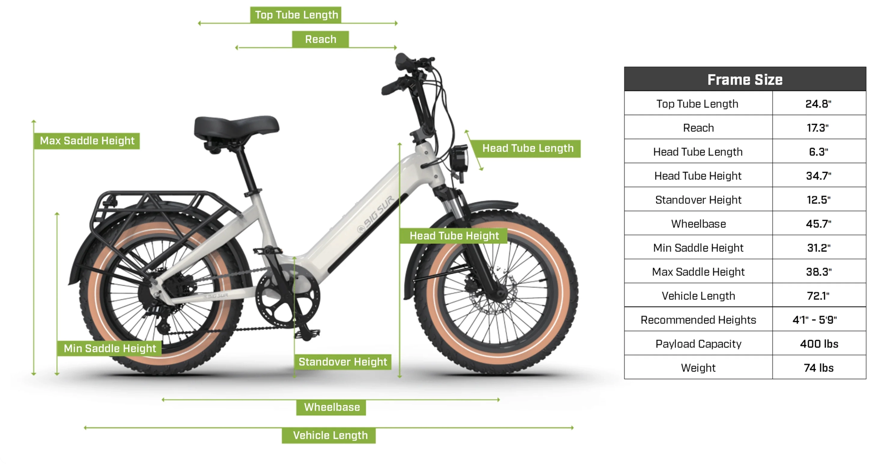 Aima Big Sur Sport 20" Electric Fat Tire Bike