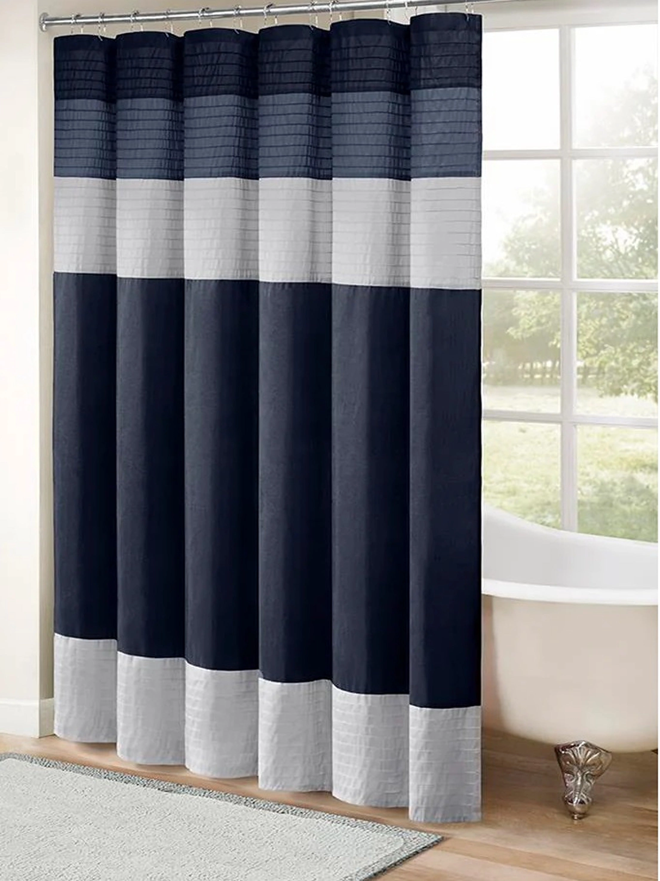 Amherst Faux Silk Shower Curtain