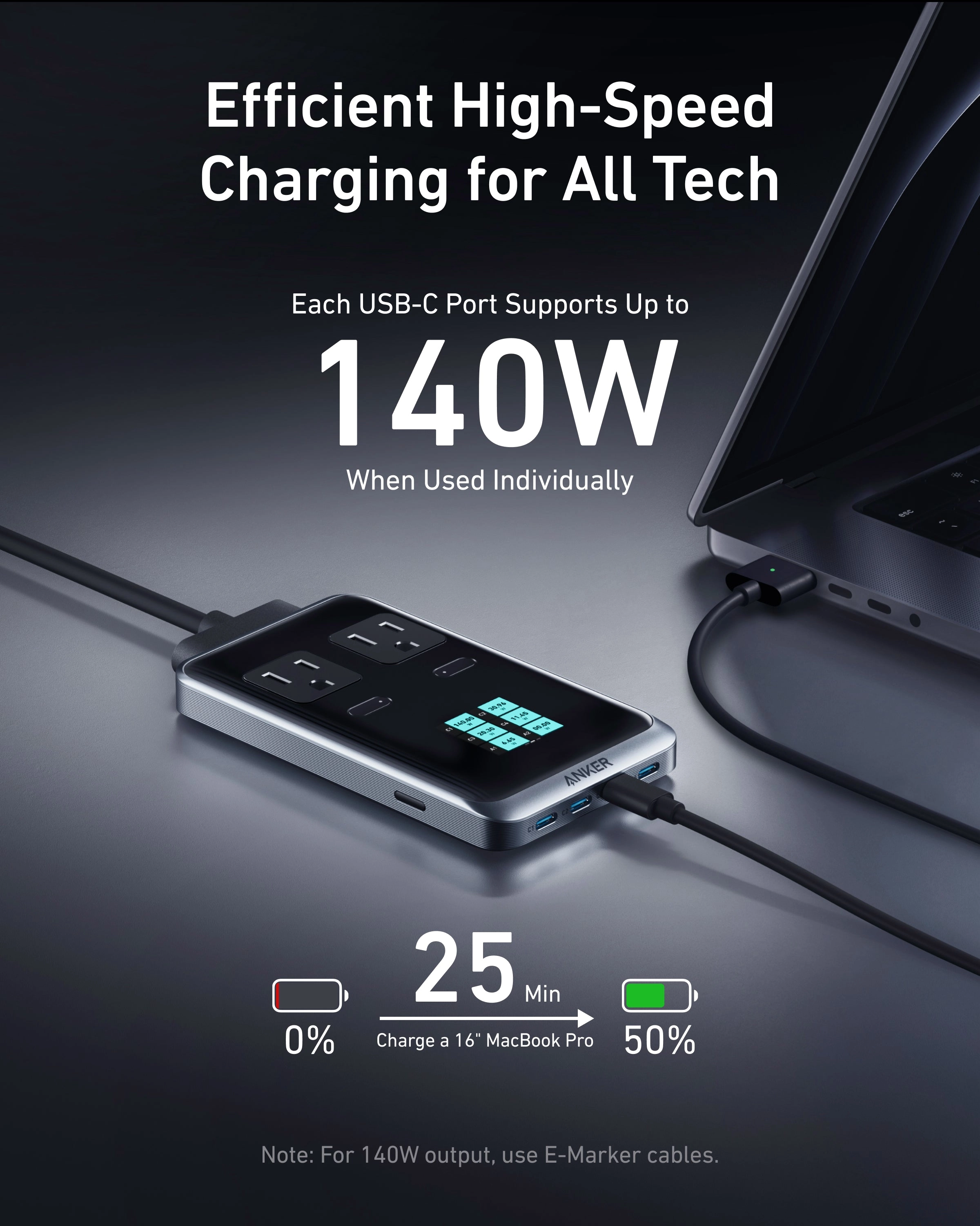 Anker Prime Charger (250W, 6 Ports, GaNPrime) and Charging Station (8-in-1, 240W)