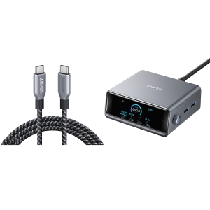 Anker Prime Charger (250W, 6 Ports, GaNPrime) with USB-C to USB-C Cable (240W)