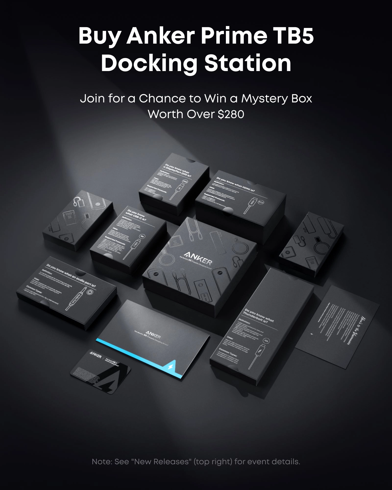 Anker Prime TB5 Docking Station (14-in-1, 8K, Thunderbolt 5)