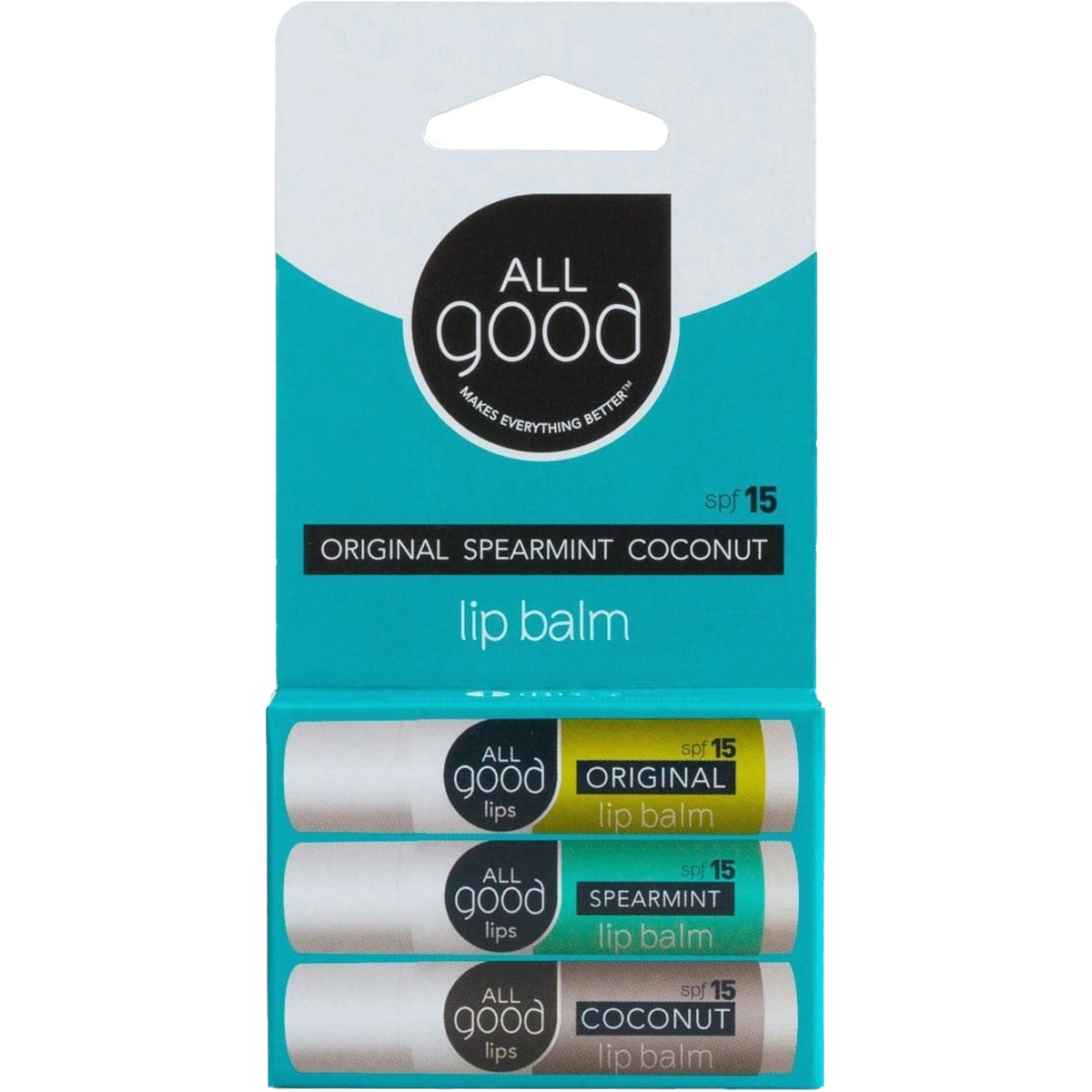 Assorted SPF 15 Lip Balms (3-Pack)