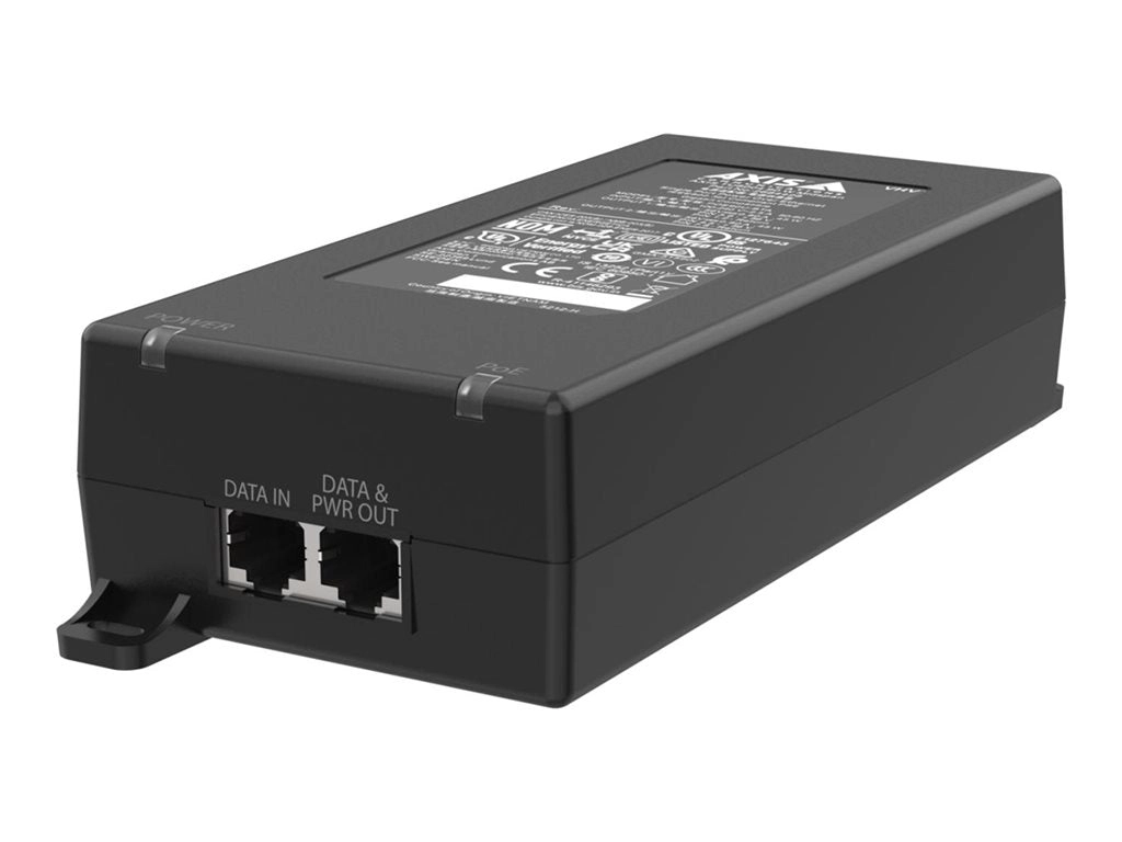 AXIS TU8004 - PoE injector (DIN rail mountable / external) - midspan - AC 100-240 V - 90 Watt - output connectors: 1 - black 02783-001