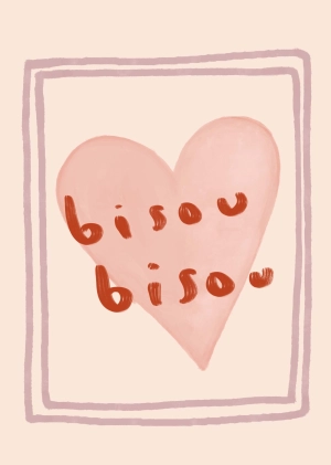 Bisou Bisou Art Print