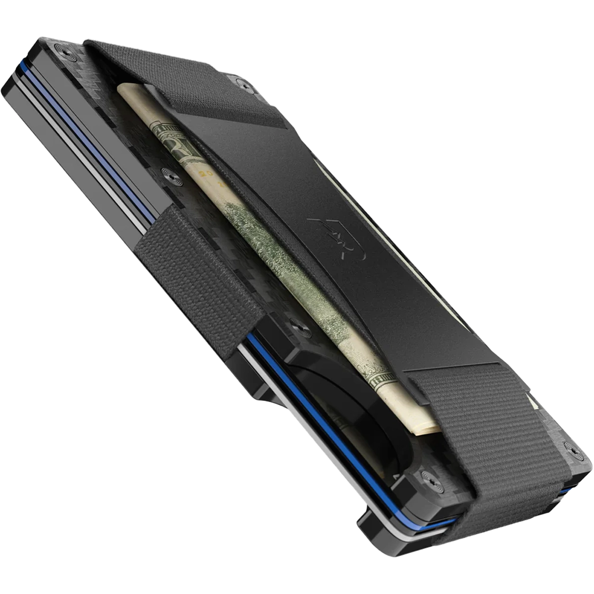 Carbon Fiber Wallet with Cash Strap