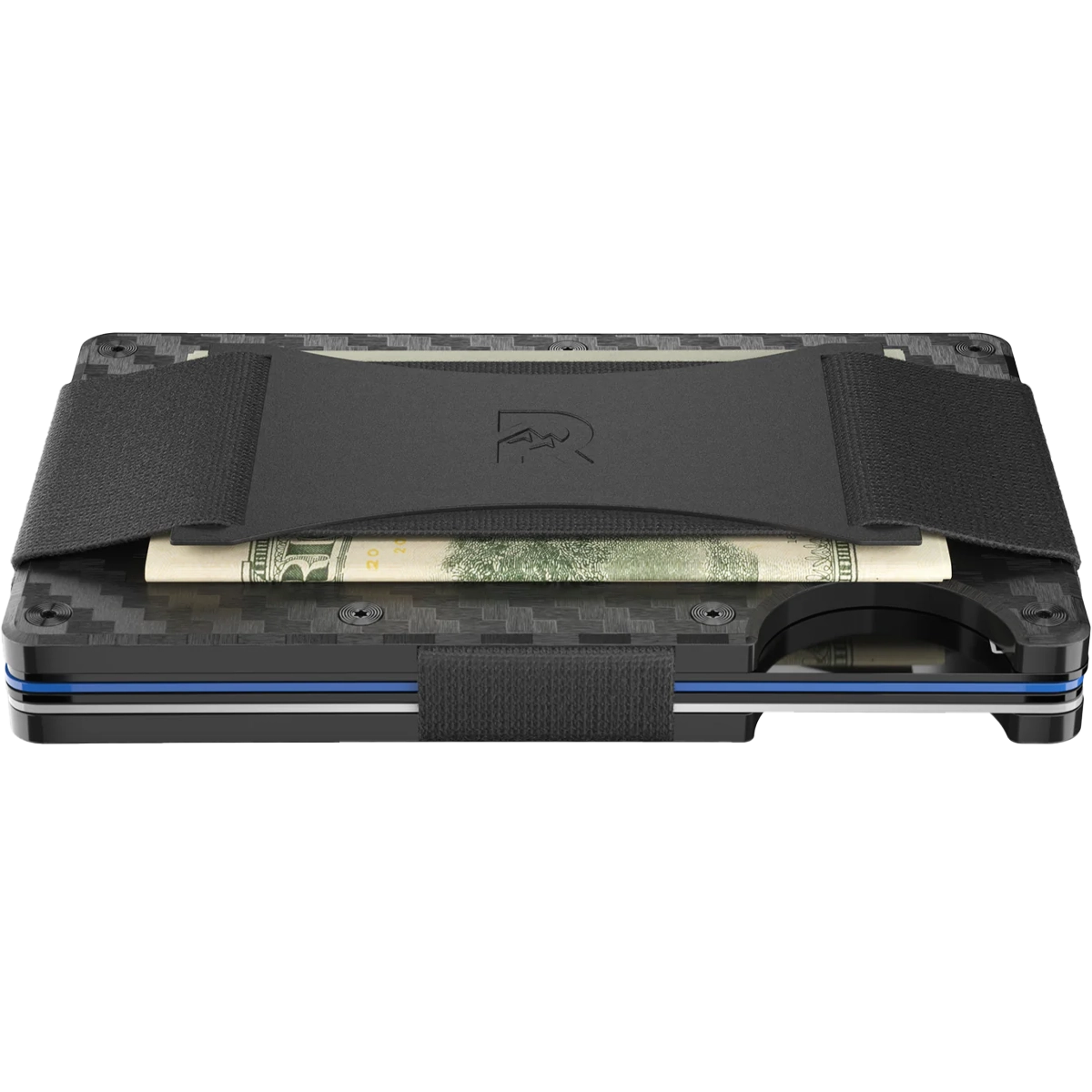 Carbon Fiber Wallet with Cash Strap