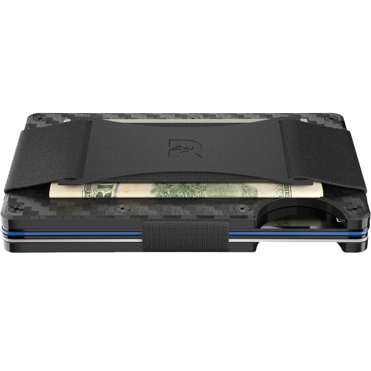 Carbon Fiber Wallet with Cash Strap