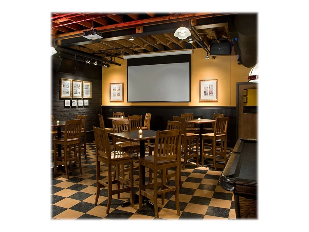 Draper Targa 16:10 Format - Projection screen - ceiling mountable, wall mountable - motorized - 110 V - 123 (122.8 in) - 16:10 116369U