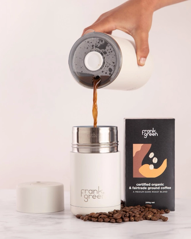 Frank Green 12oz/355ml Reusable Ceramic Cup Cloud