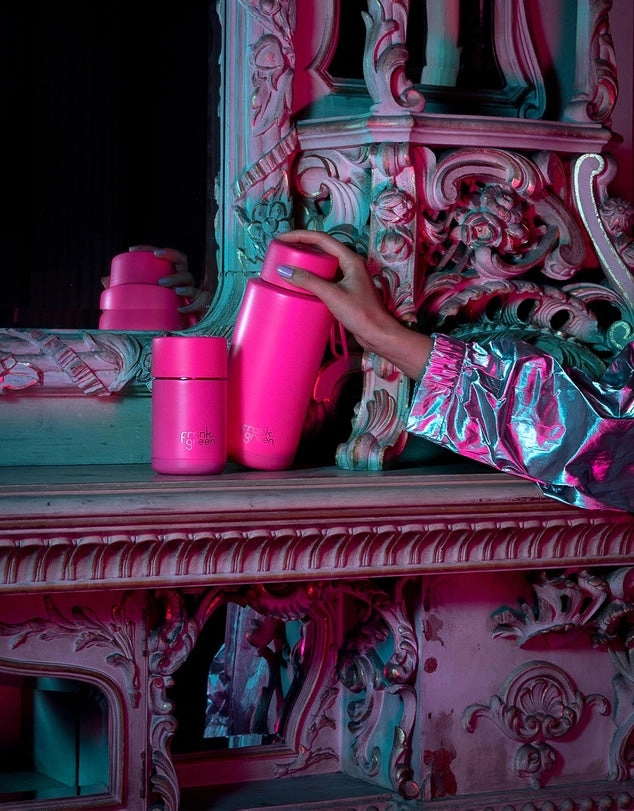 Frank Green 12oz/355ml Reusable Cup Neon Pink