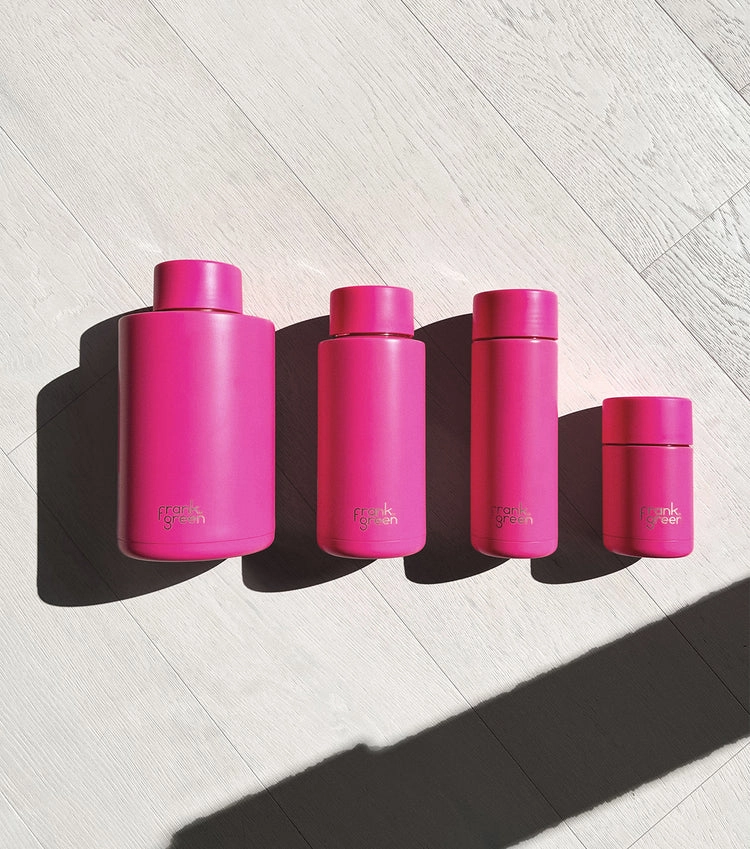 Frank Green 12oz/355ml Reusable Cup Neon Pink