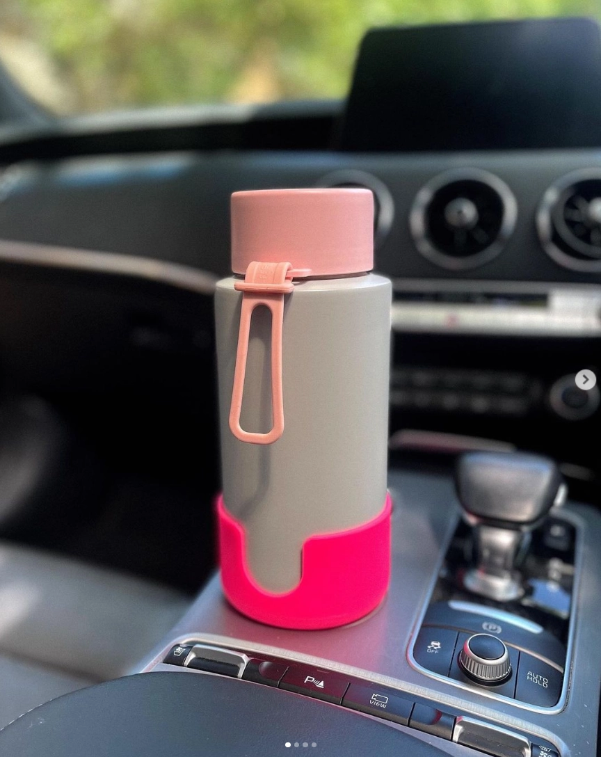 Frank Green 34oz/1000ml Reusable Bottle Straw Blushed