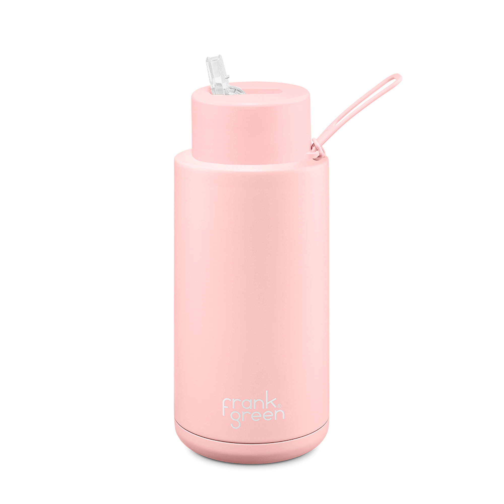 Frank Green 34oz/1000ml Reusable Bottle Straw Blushed