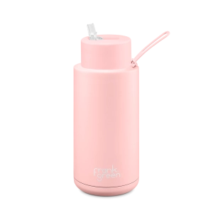Frank Green 34oz/1000ml Reusable Bottle Straw Blushed
