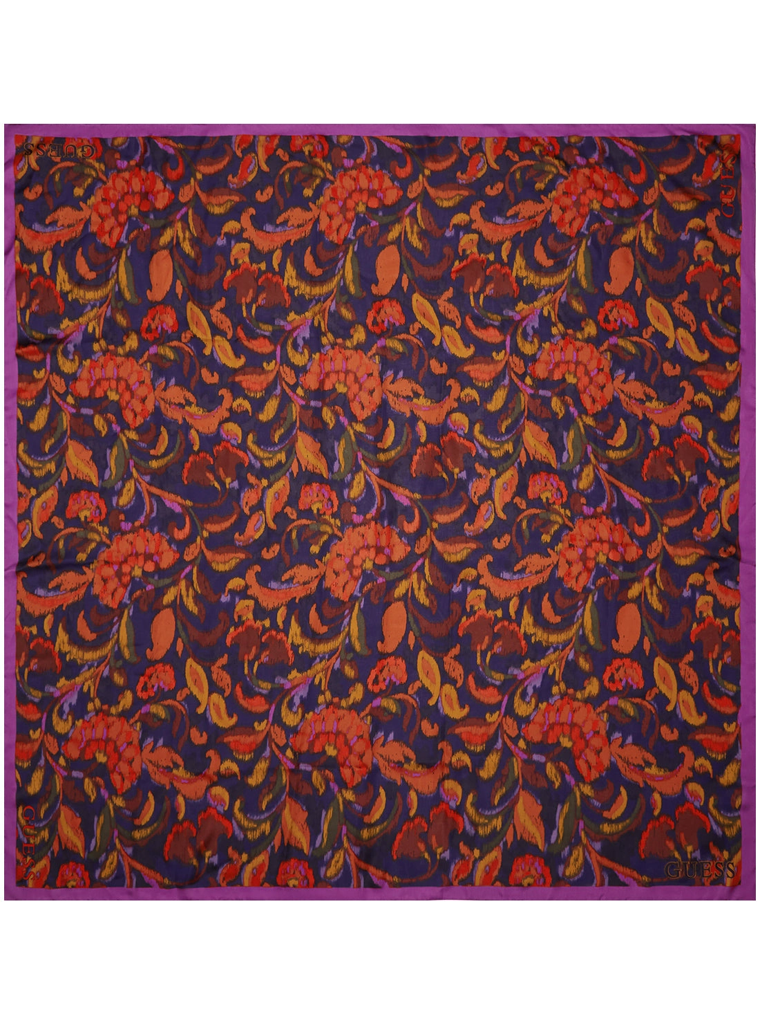Fuchsia Floral Kefiah Scarf