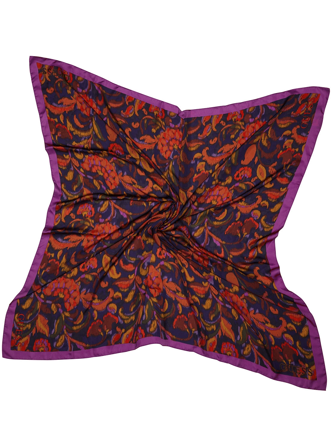 Fuchsia Floral Kefiah Scarf