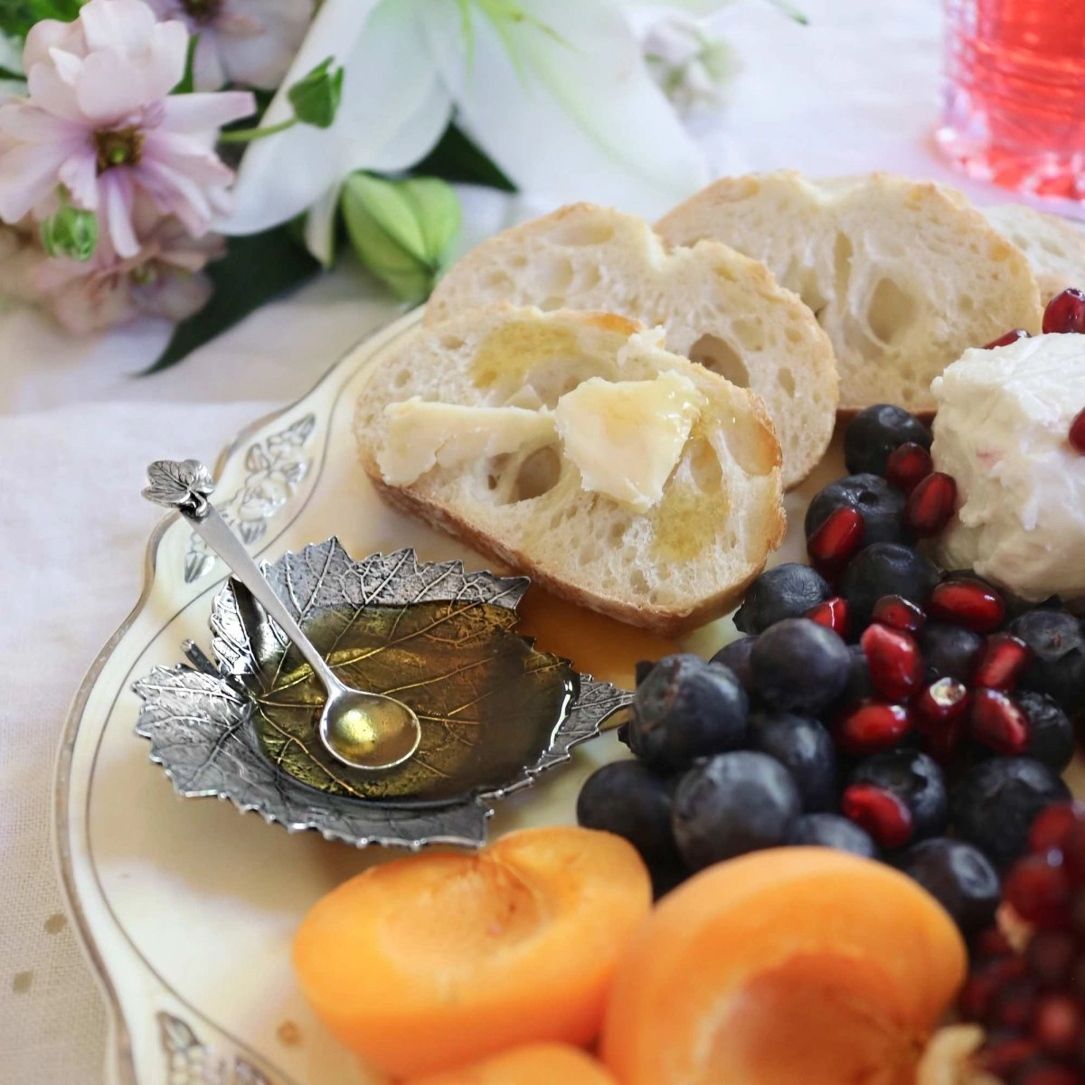 Grape Leaf Mini Bowl & Spoon Set