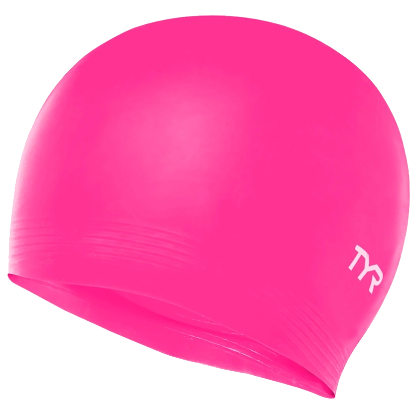 Latex Swim Cap Fluorescent Pink