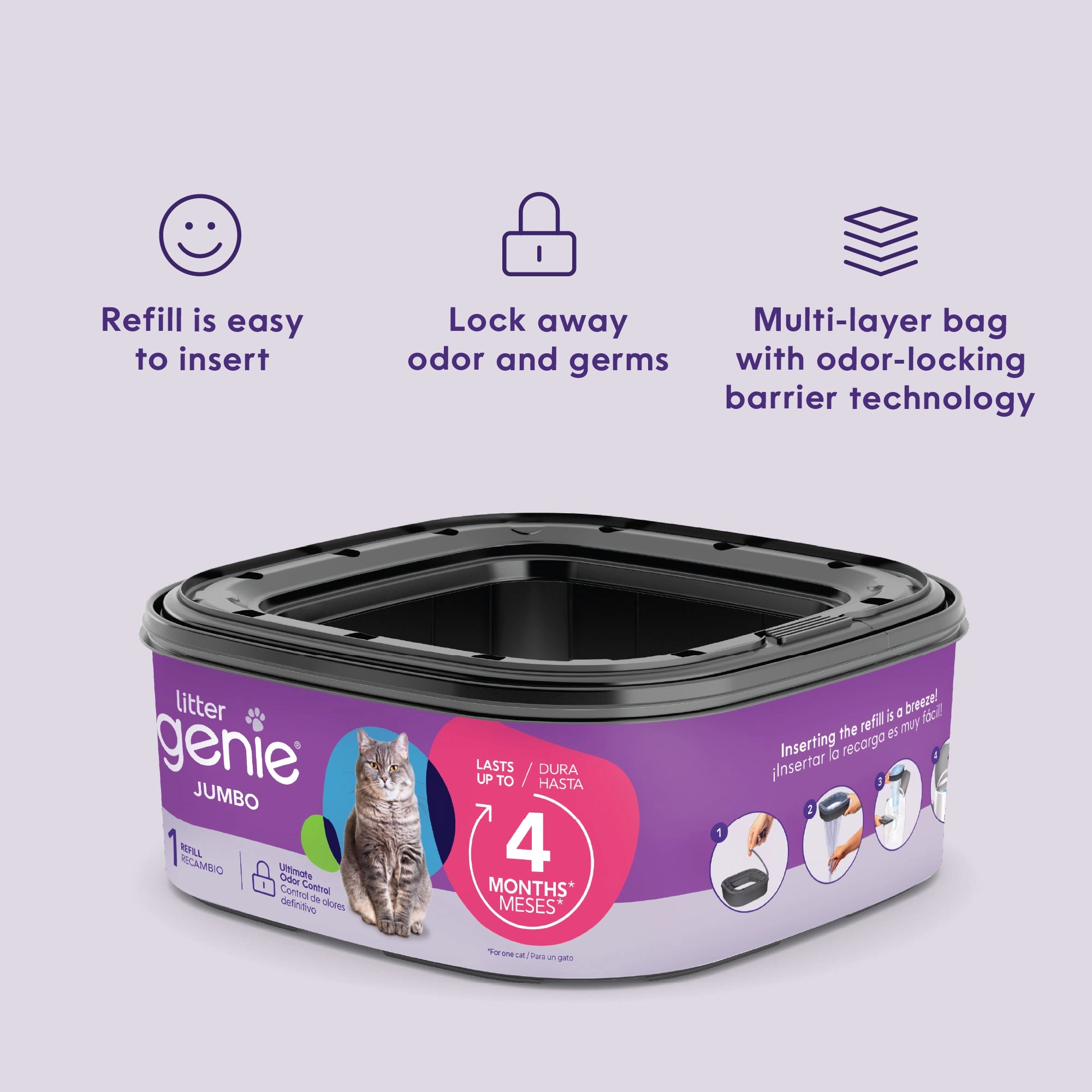 Litter Genie Jumbo Refill 1pk