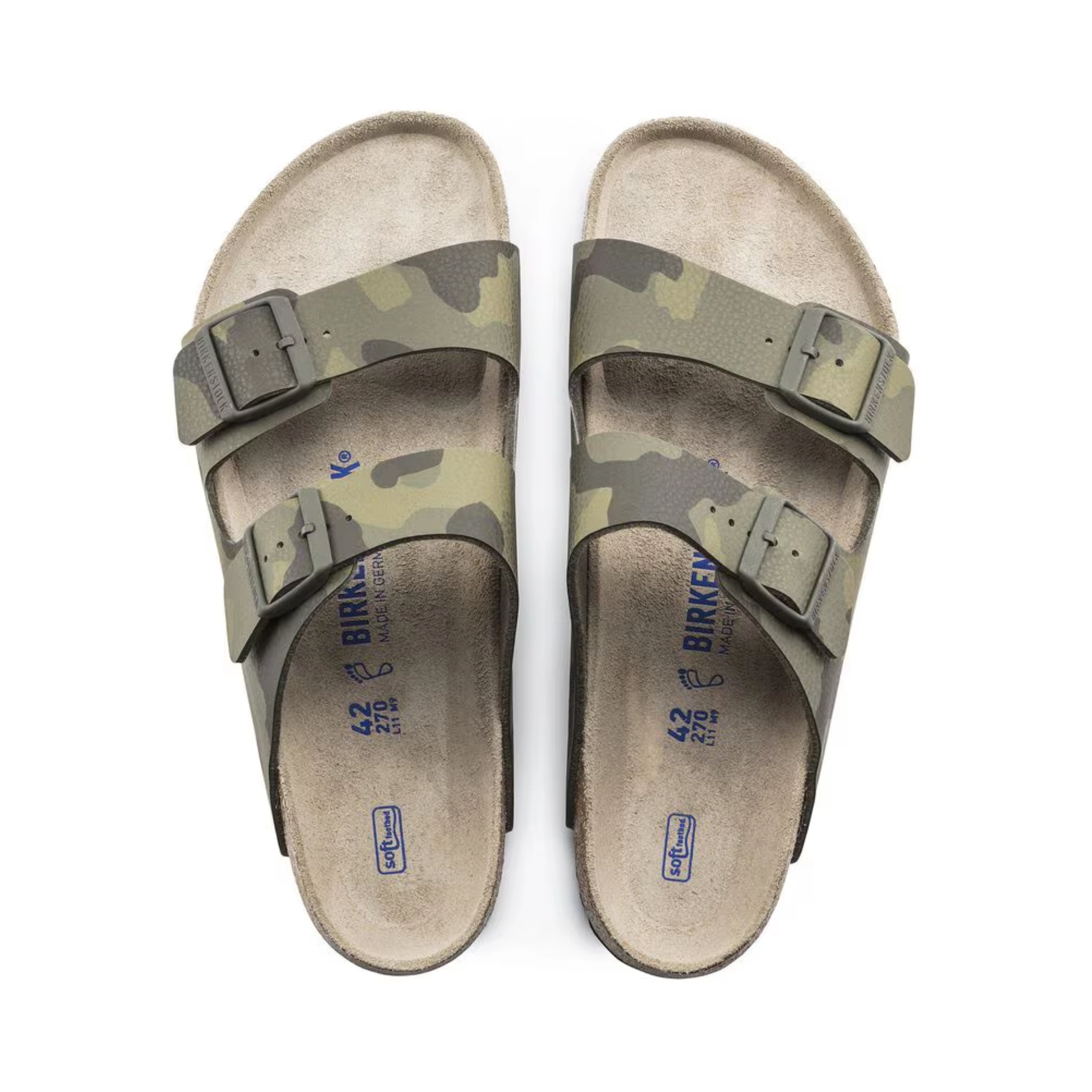 Men's Arizona Soft Footbed (Birko-Flor) - Desert Soil Camo Green