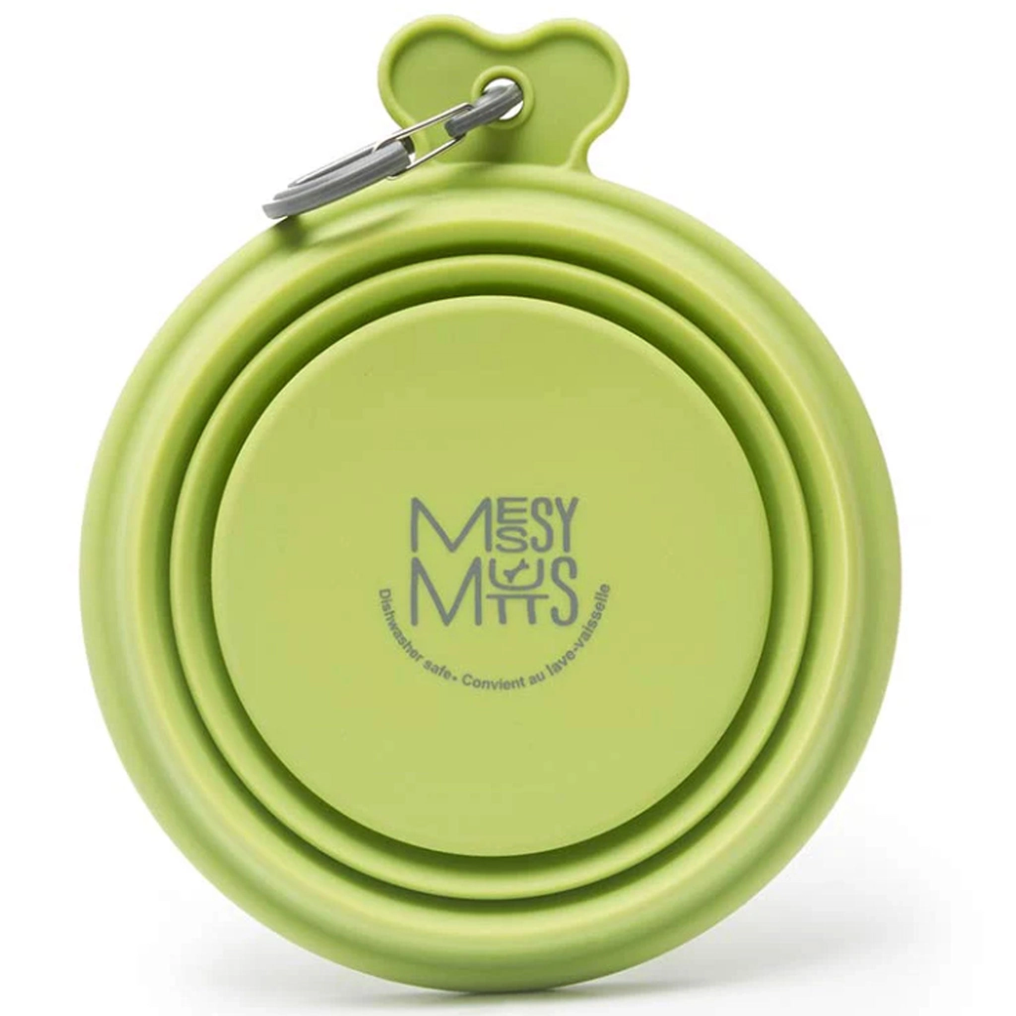 Messy Mutts Silicone Collapsible Bowl - Green