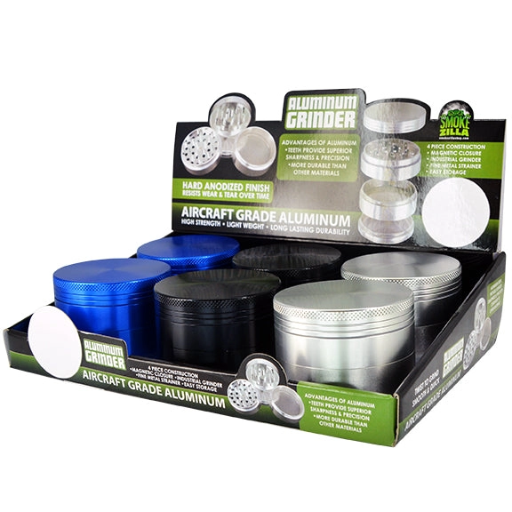 Metal 4 Piece Grinder 63Mm - 6 Pieces Per Retail Ready Display 24865