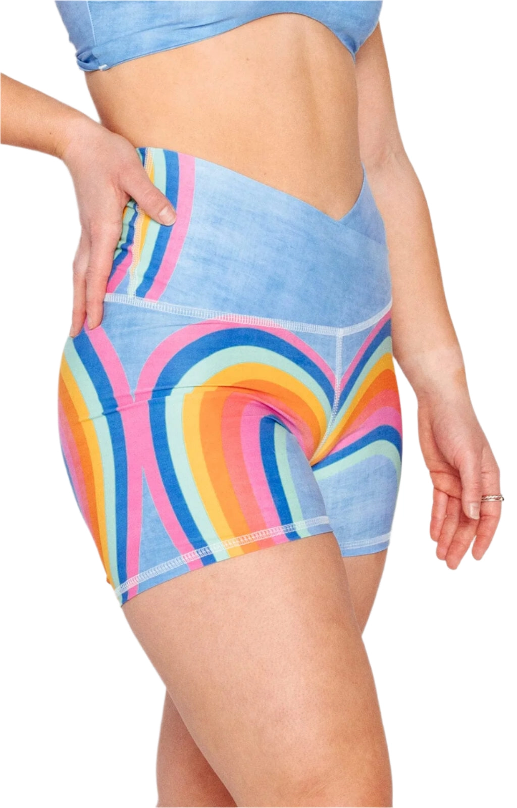 Movement Short in Rainbow Love by Yoga Democracy