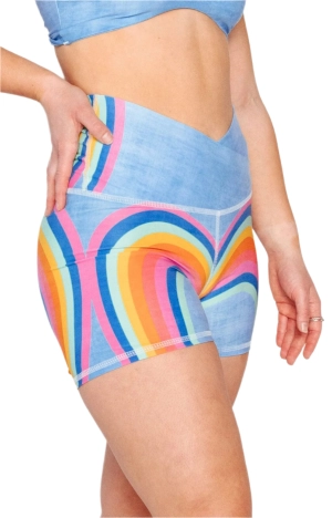 Movement Short in Rainbow Love by Yoga Democracy