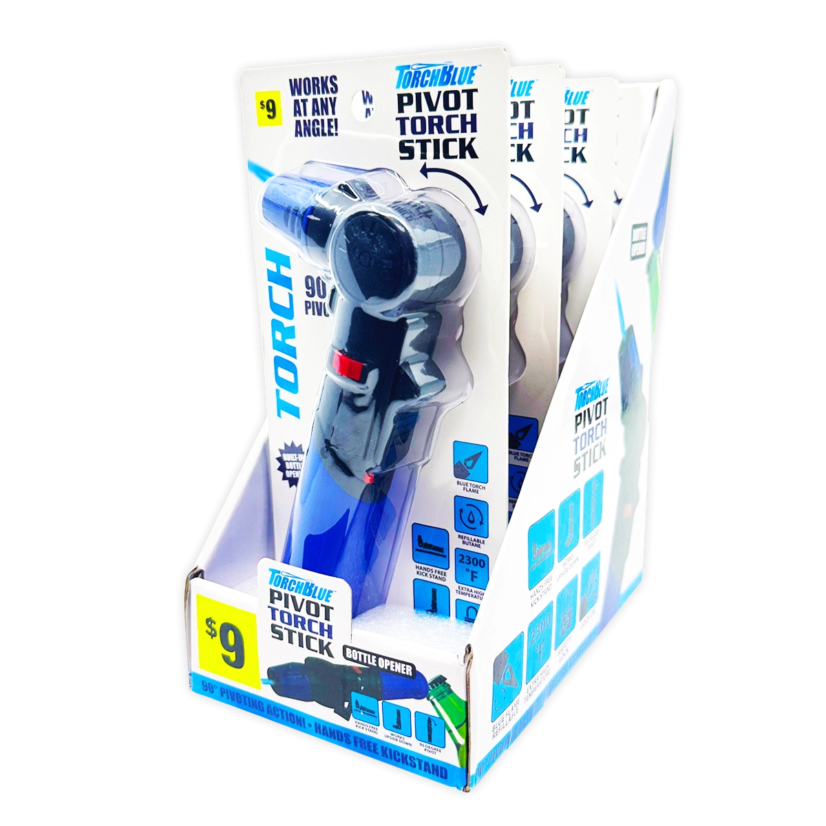 Pivot Torch Stick Lighter - 4 Pieces Per Retail Ready Display 41522