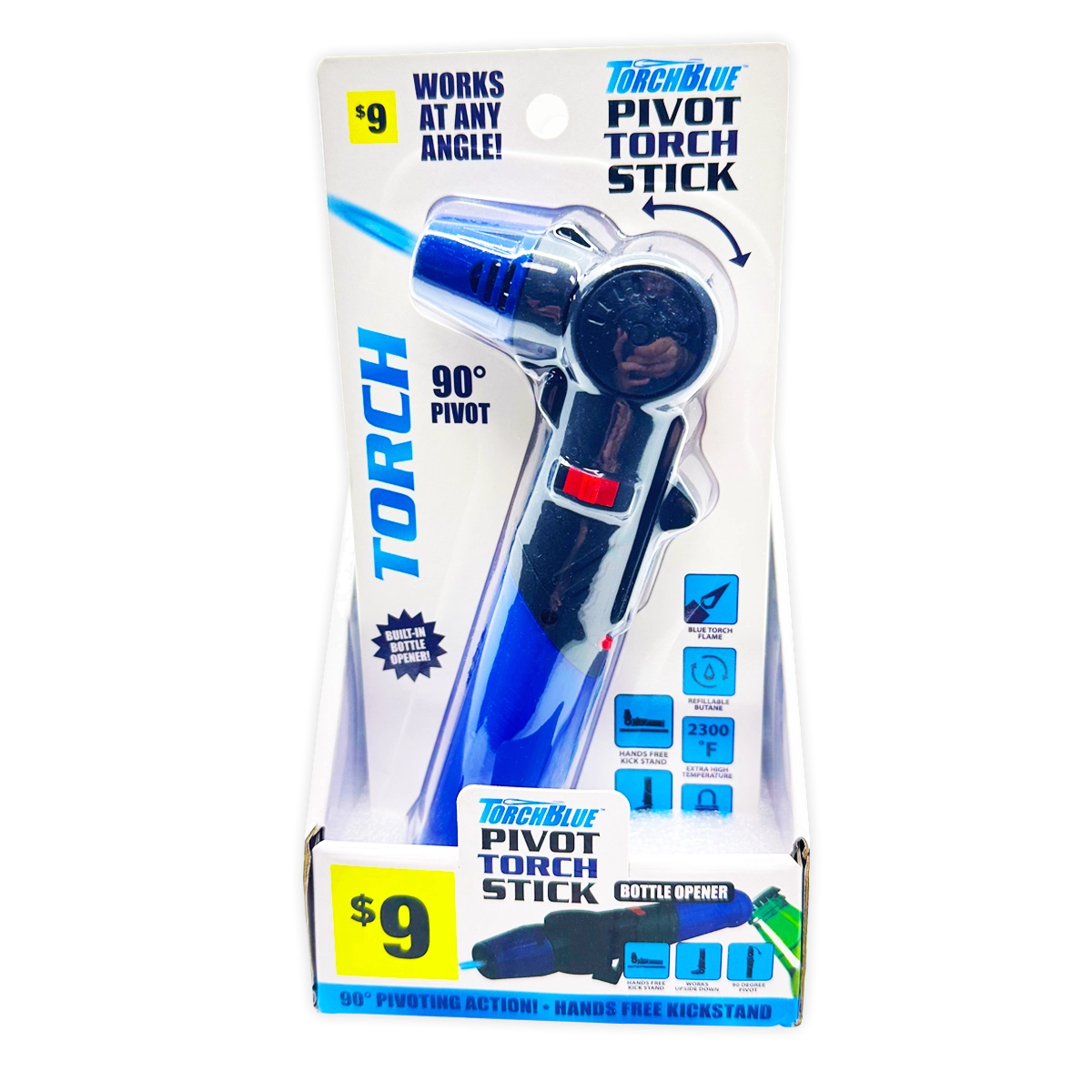 Pivot Torch Stick Lighter - 4 Pieces Per Retail Ready Display 41522