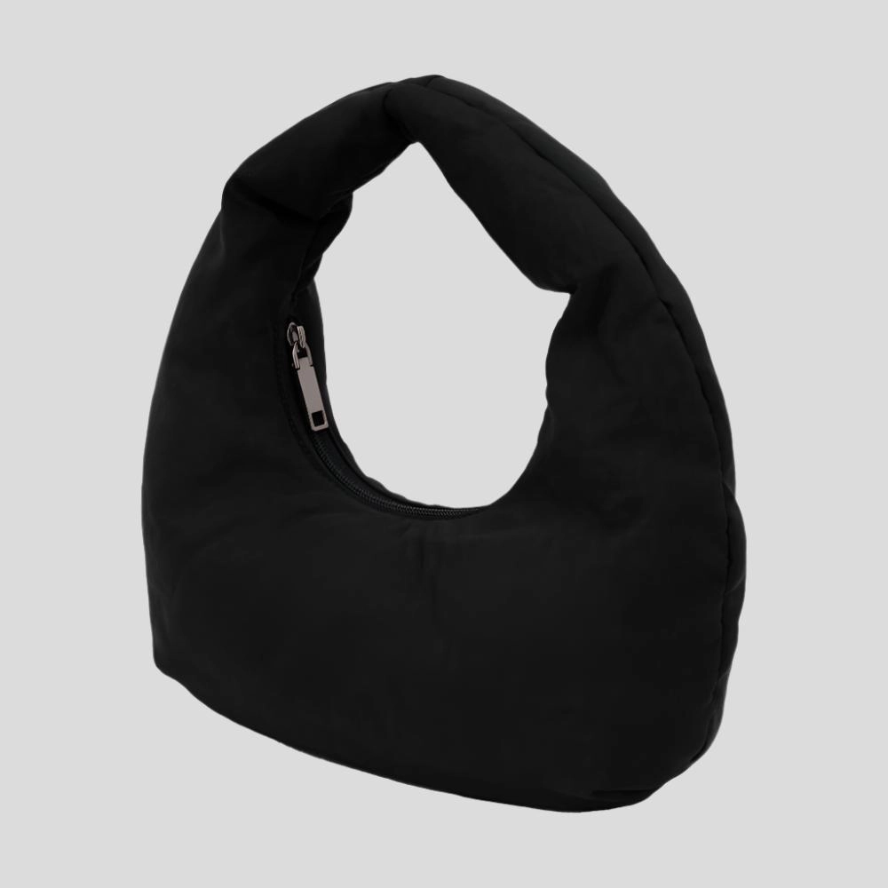 Puffy Crescent Bag -- Black