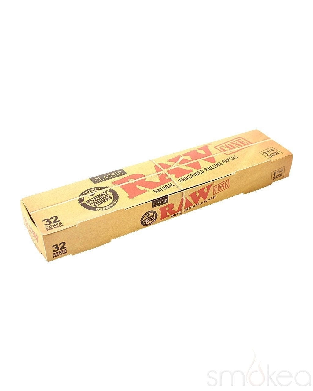 Raw Classic 1 1/4 Pre-Rolled Cones (32-Pack)