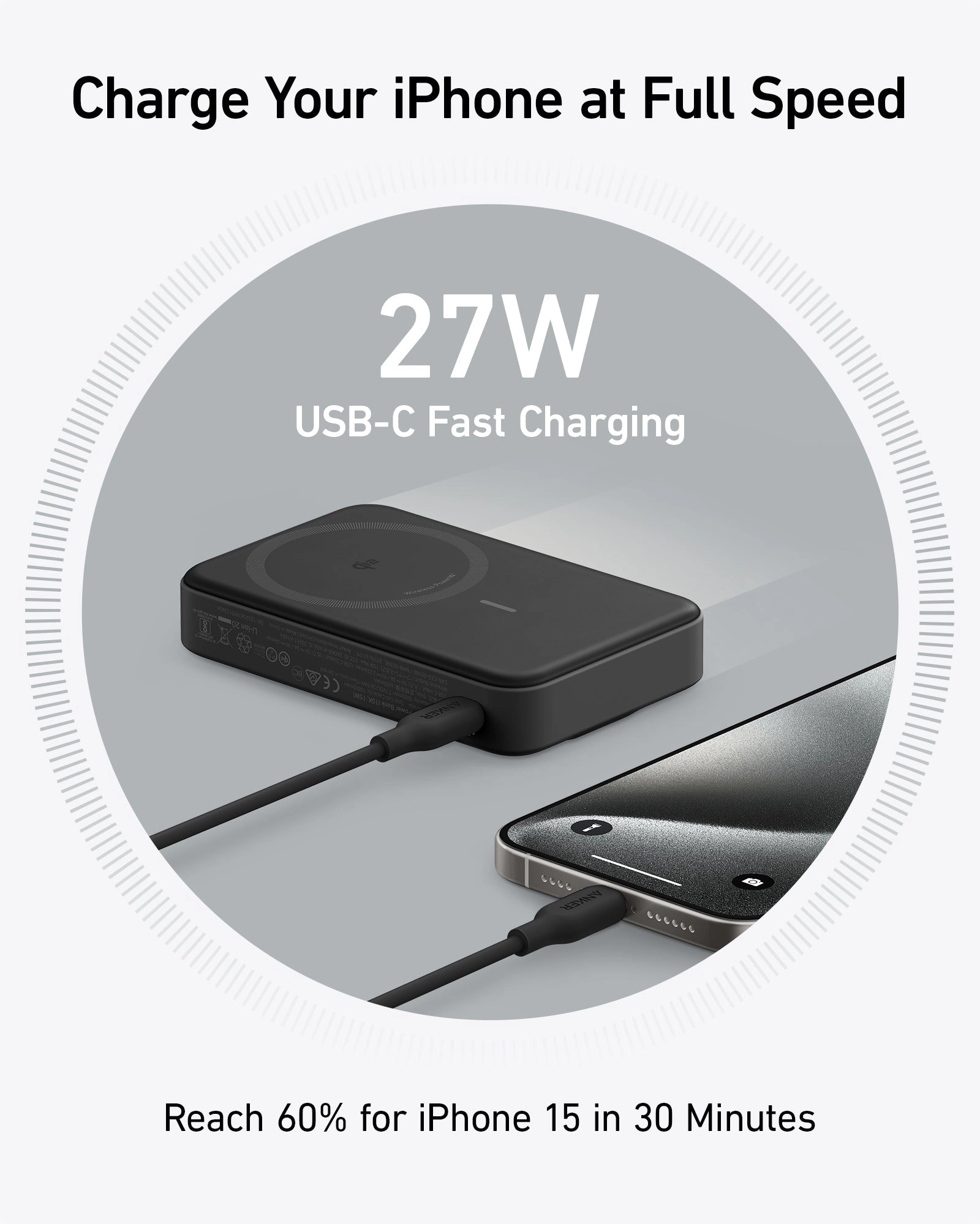 Refurbished Anker MagGo Power Bank (10K)