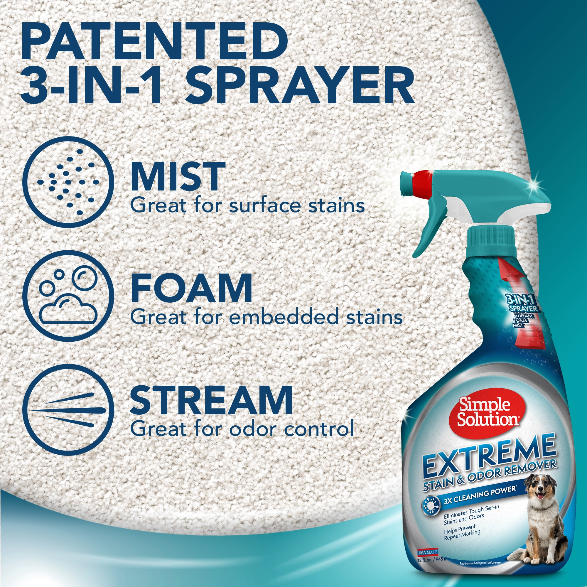 Simple Solution Extreme Stain and Odor Remover 32oz