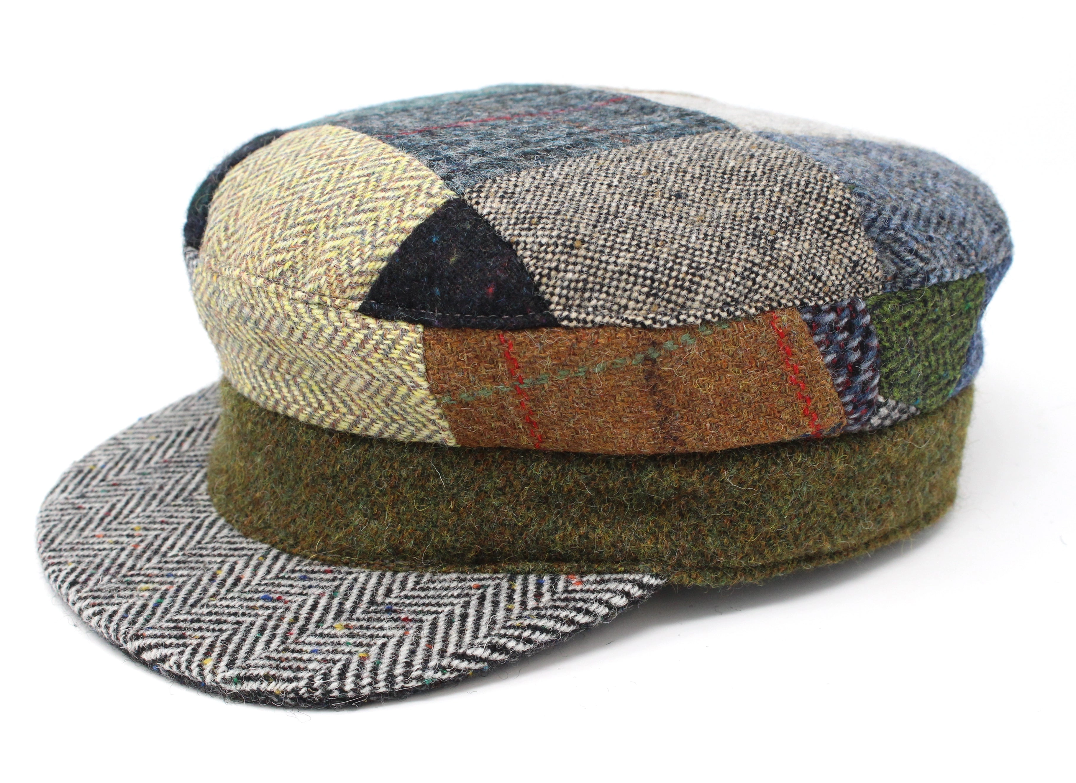 Skipper Cap Patchwork Tweed