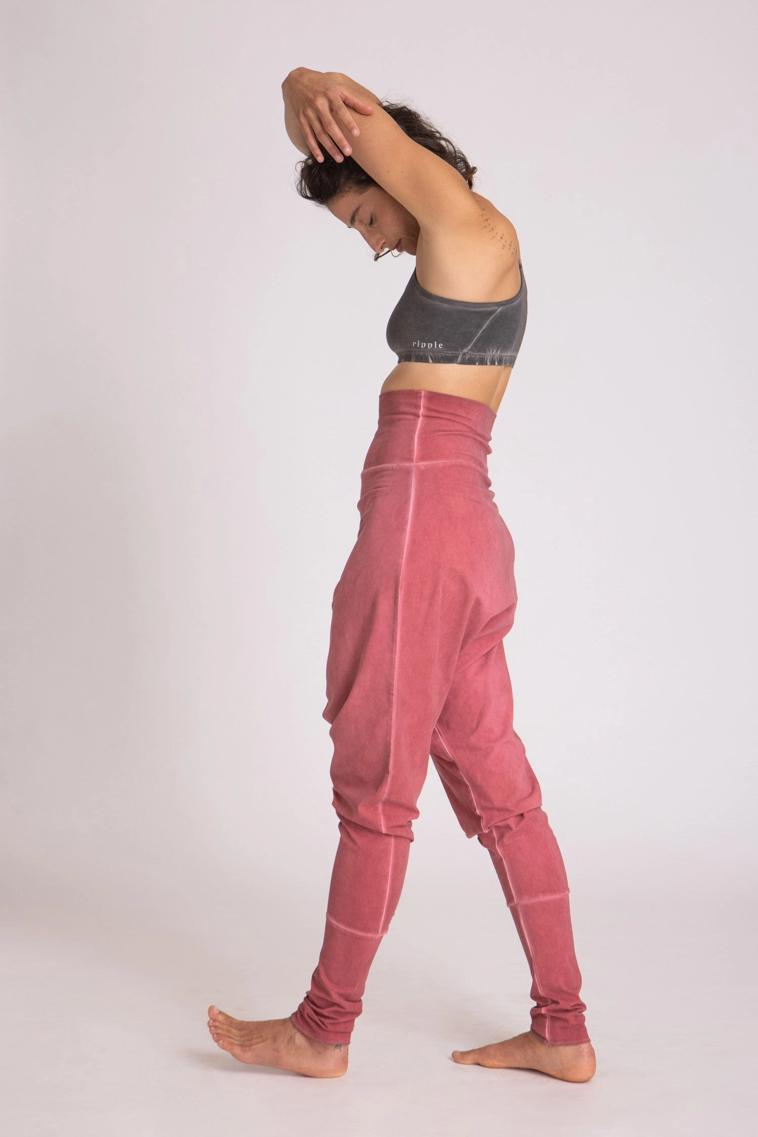 Stonewash Harem Pants